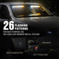 XRIDONSEN 2 in 1 Emergency Strobe Traffic Advisor Light Bar 144 LED Warning Hazard Safety Interior Windshield Dash Lights Deck S