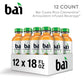 Bai Antioxidant Water Beverage, Costa Rica Clementine, 18 Fl Oz Bottle, 12 Pack, Vitamin C, No Artificial Sweeteners