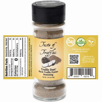 Truffle Dust Seasoning, Truffle & Mushrooms Powder Seasoning, Truffle Gourmet Food Condiments Vegan And Vegetarian Friendly (Bla