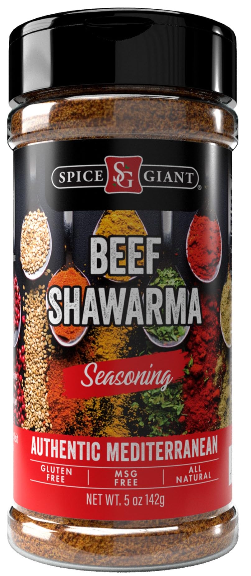 Beef Shawarma Seasoning 5 oz | Beef Shawarma Spice | All Purpose Ground Beef, Steak, Chicken, Seafood & More Seasoning | Authent