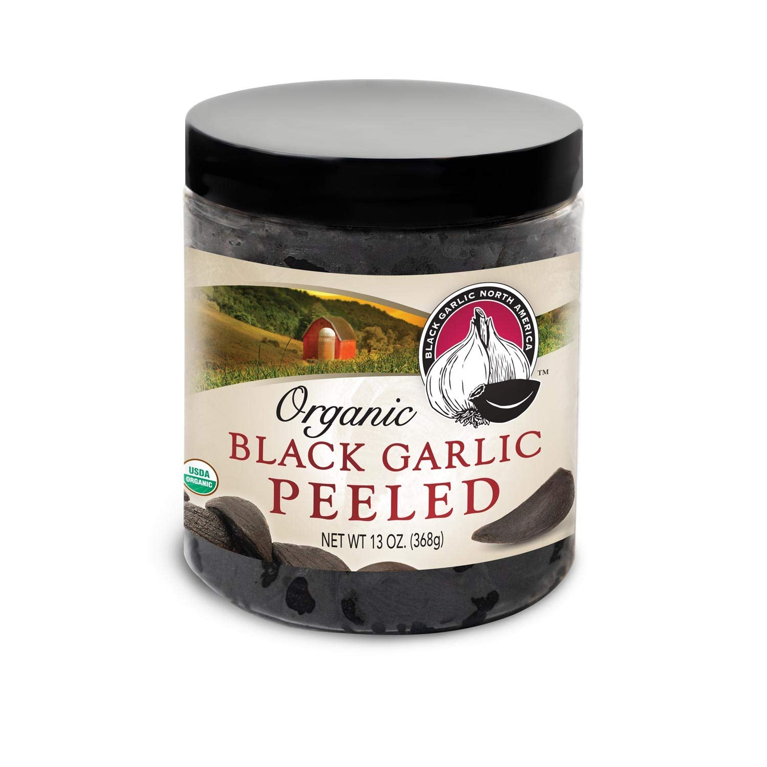 Organic Peeled Black Garlic Cloves - 13Oz - Kosher Certified