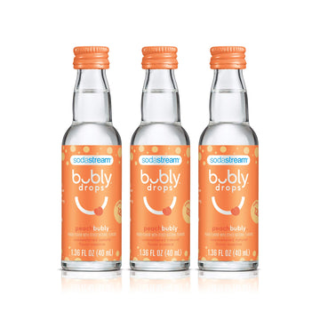 Sodastream Bubly Drops, Peach, 1.36 Fl Oz (Pack Of 3)