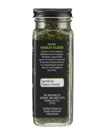 Watkins Gourmet Organic Spice Jar, Parsley Flakes, 0.59 Ounce Jar, 3-Pack