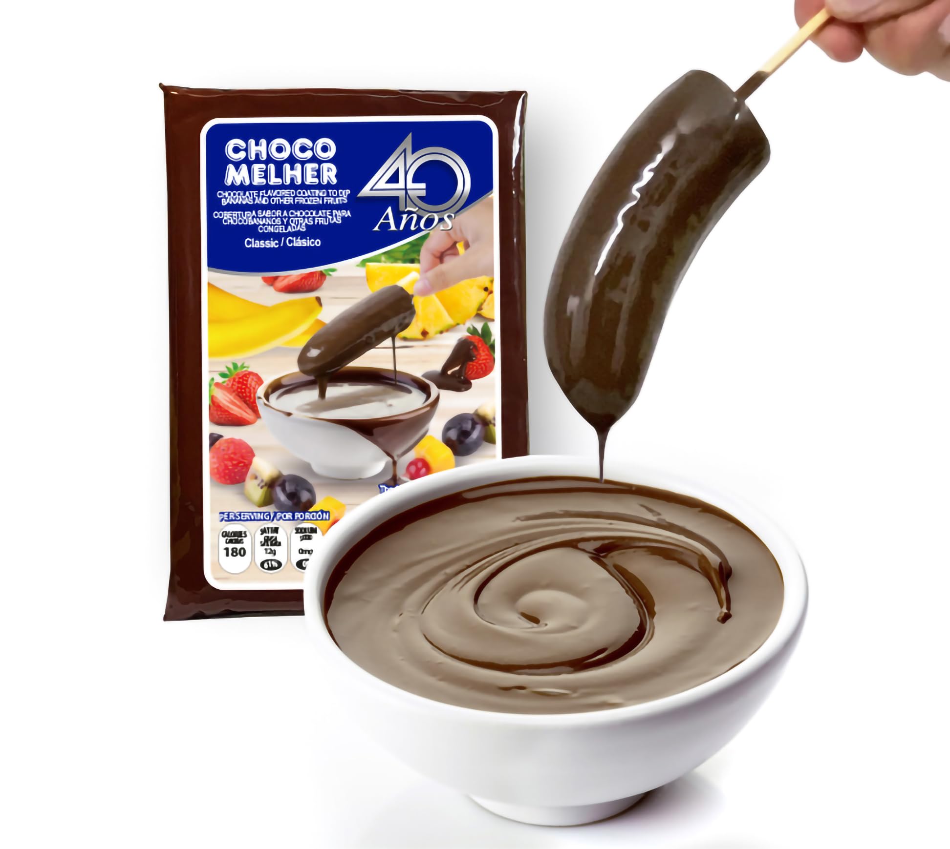 Chocomelher Clasico - 2 Pack Milk Chocolate Flavored Coating For