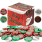 Fruidles Christmas Peppermint Patties Coins, Party Bag Fillers, Individually Wrapped Foils, Kosher Certified (Half-Pound)