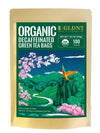 GLDNT Organic Decaf Green Tea Bags  Organic Green Tea Decaffeinated  Smooth Flavor  Super Antioxidant  Iced & Hot Tea  100 Count