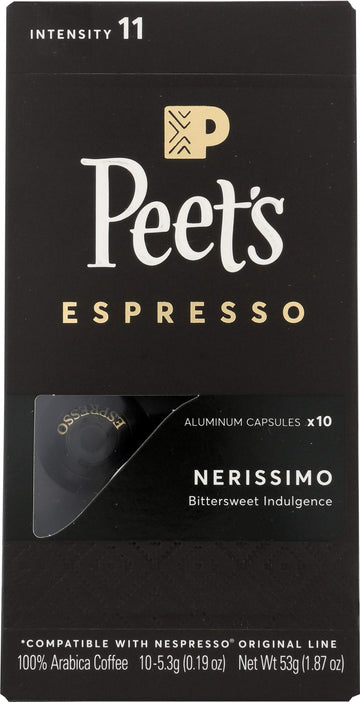 PeetS Coffee & Tea Nerissimo Capsules, 1.87 Oz