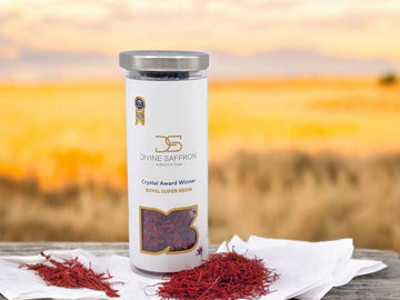 Divine Healing Saffron Gift Box with Green Tea, 11 Gram, Red