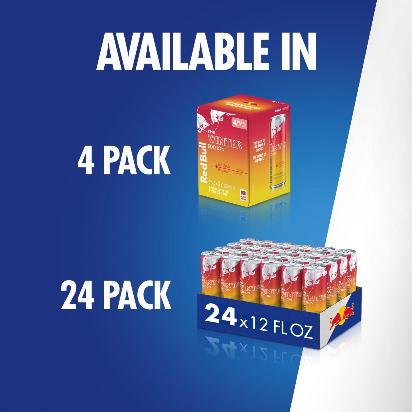 Red Bull Fuji Apple and Ginger Winter Edition Energy Drink  with 114mg Caffeine plus Taurine & B Vitamins  12 Fl Oz  Pack of 24 Cans