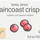 Lesley Stowe Raincoast Crisps Cranberry and Hazelnut Flavor, Non GMO, 5.3 Ounce (Pack of 12)