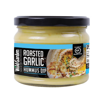 Wild Garden Roasted Garlic Hummus Dip Salad Dressings Dips And Sauce No Additives No Preservatives10.7 Oz
