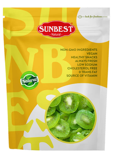 SUNBEST NATURAL Dried Kiwi Slices - Vegan, Non-GMO, Chewy Fruit Snack - 5 lbs (80 oz)