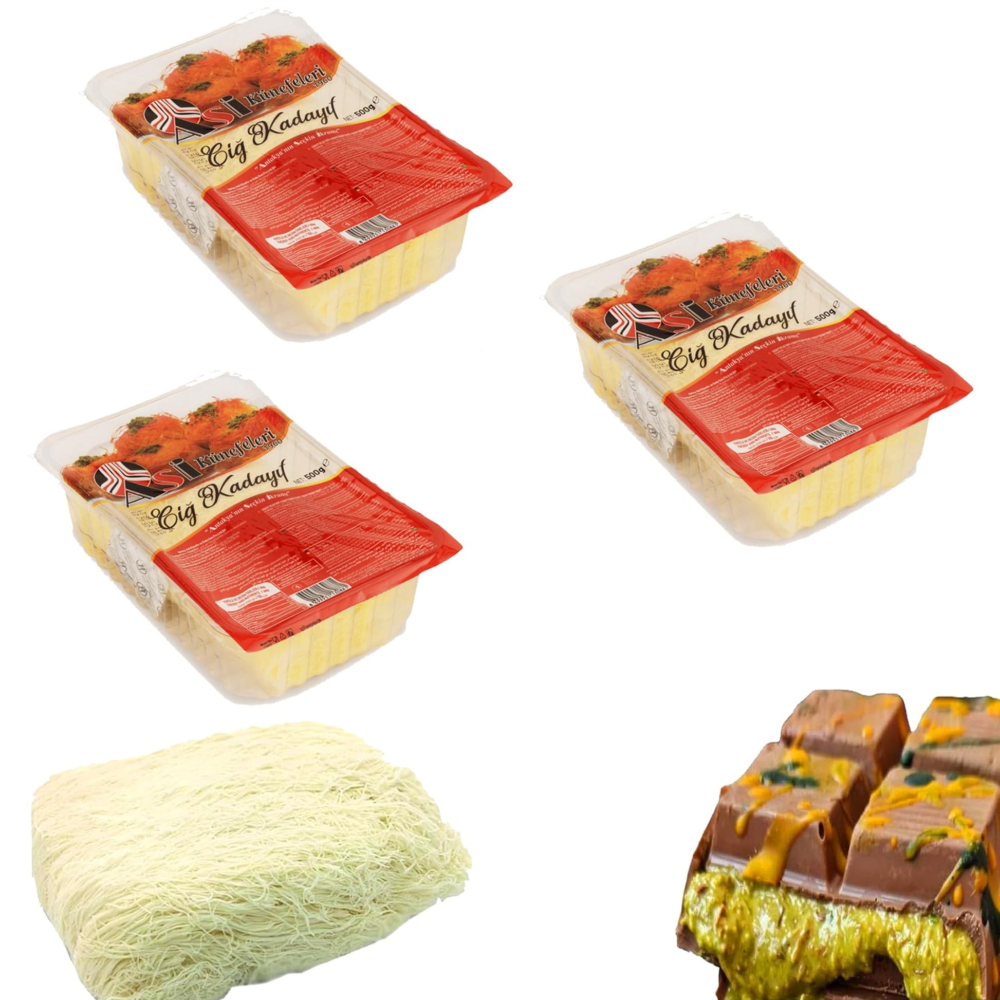 1500 gr/3.3 lbs Kataifi Material - Make Chocolate Dubai with pistachio Kataifi, Kataifi Shredded Fillo Dough, Kataifi Pastry, Ph
