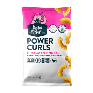 Lesserevil Power Curls Himalayan Pink Salt 4 Ounce (Packaging May Vary)