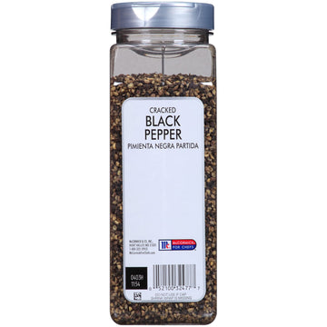 McCormick Culinary  ed Black Pepper, 16 oz Container, Perfect for Garnishes, Kabobs, Steak, and Salads