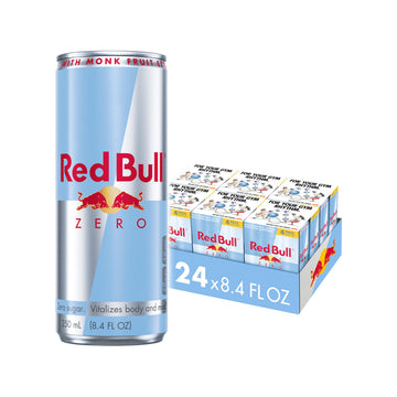 Red Bull Zero Energy Drink, 80mg Caffeine, Taurine & B Vitamins, 8.4 Fl Oz, 24 Pack (6x4 Cans)