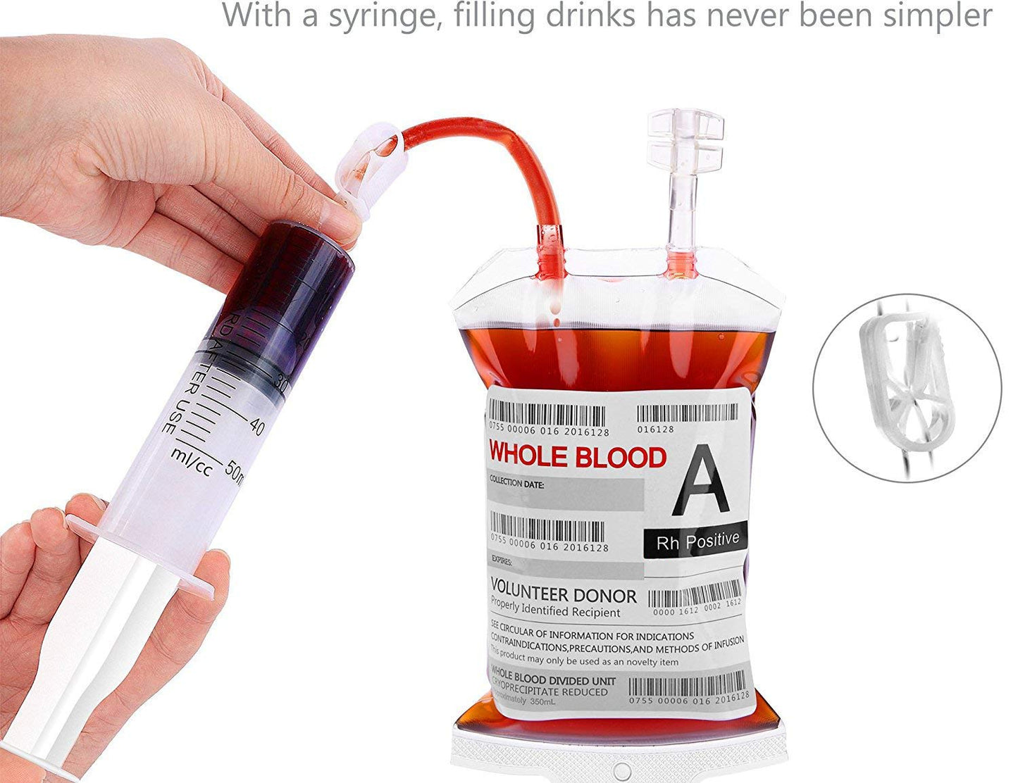 Wynk 20 Pack Halloween Decorations Blood Bag For Drink, 11.5 Fl Oz Reusable Cups Containers, Live Blood Of Theme Parties, Hallow