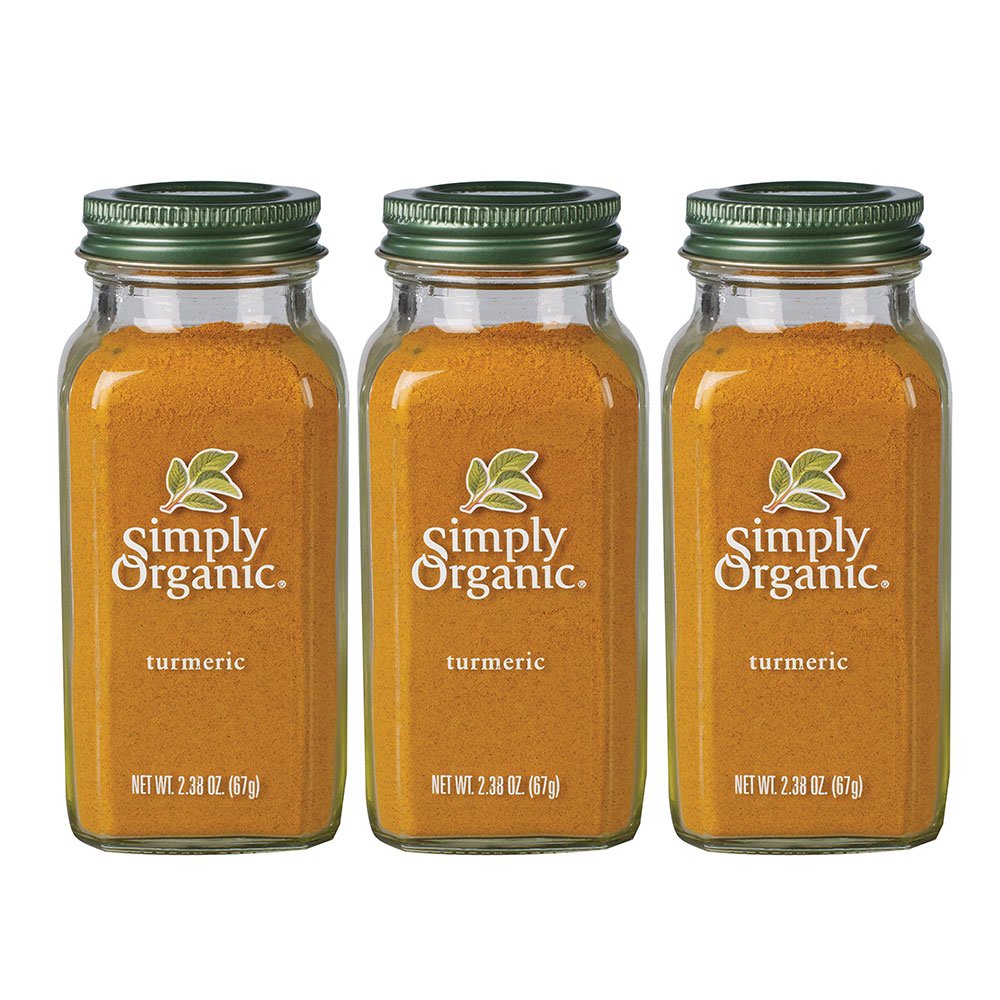 Simply Organic Ground Turmeric Root, 2.38 Ounce, Distinct Aroma, Ginger & Pepper-Like Flavor, Kosher, Non Gmo (Pack Of 3)