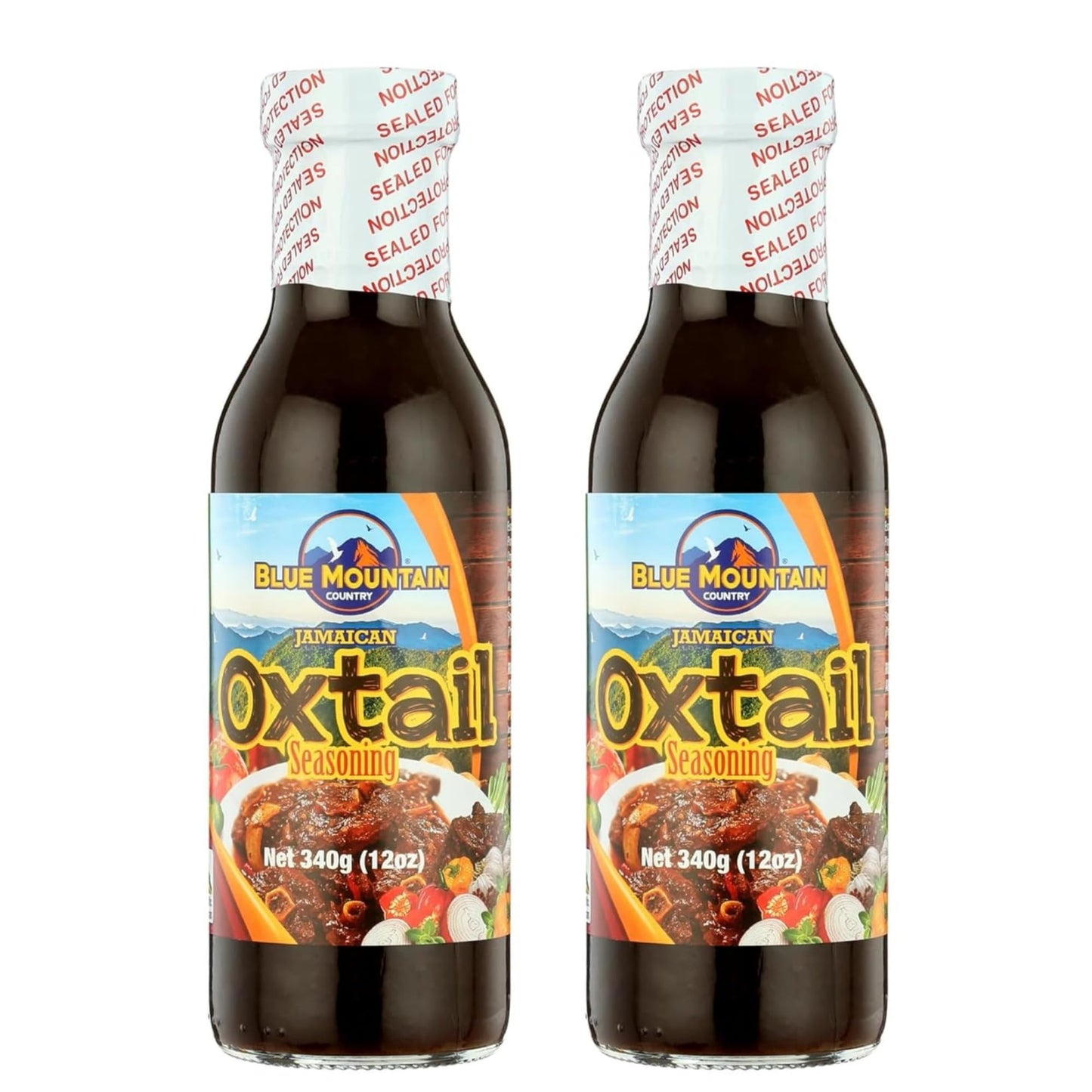 Blue Mountain Country Jamaican Oxtail Seasoning Marinade - 12 oz Bottle | Authentic Caribbean Flavor for Oxtail, Beef, Stews & M