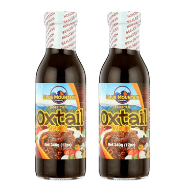Blue Mountain Country Jamaican Oxtail Seasoning Marinade - 12 oz Bottle | Authentic Caribbean Flavor for Oxtail, Beef, Stews & M