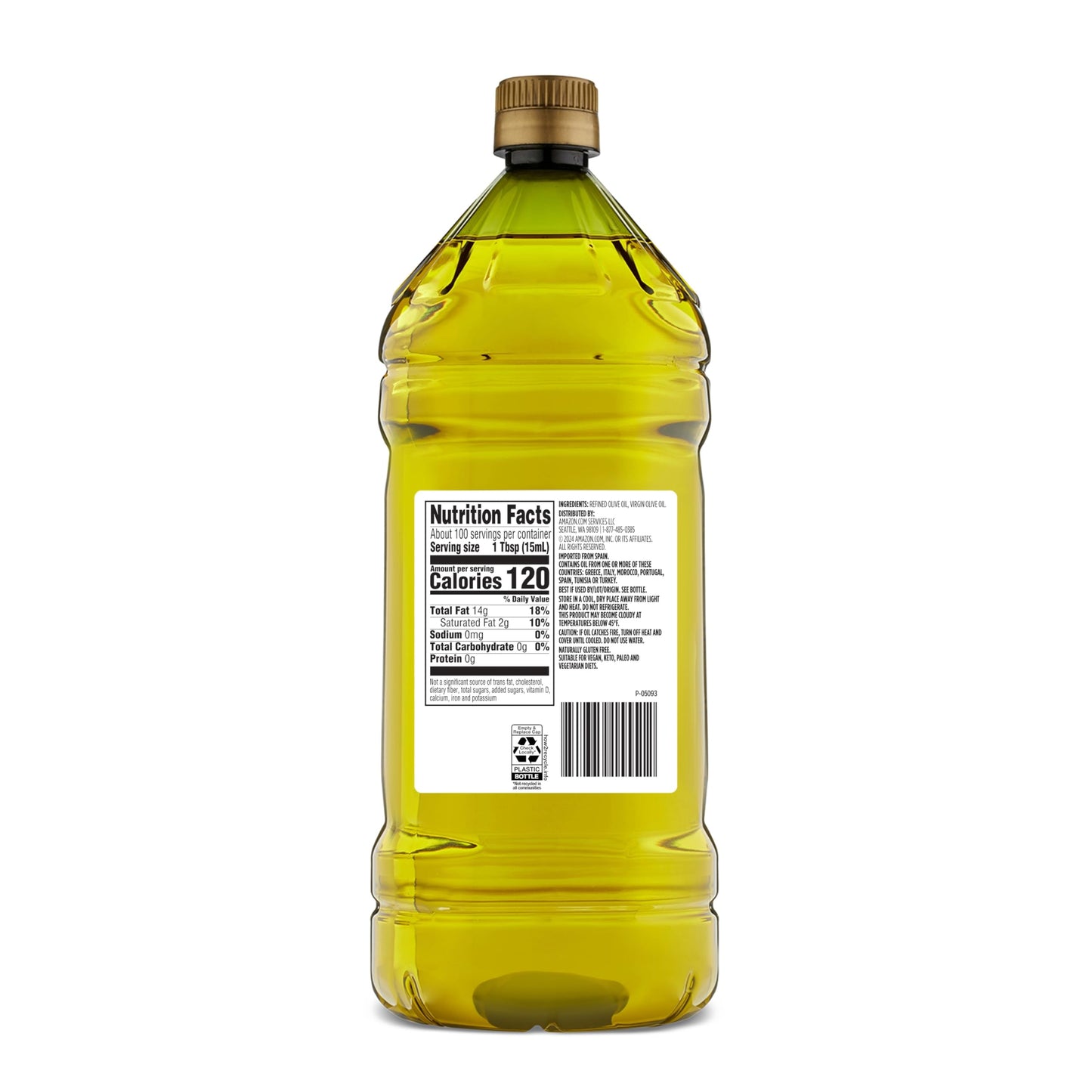 large online retailer Grocery Olive Oil, Medium Flavor, 51 Fl Oz, Pack of 1