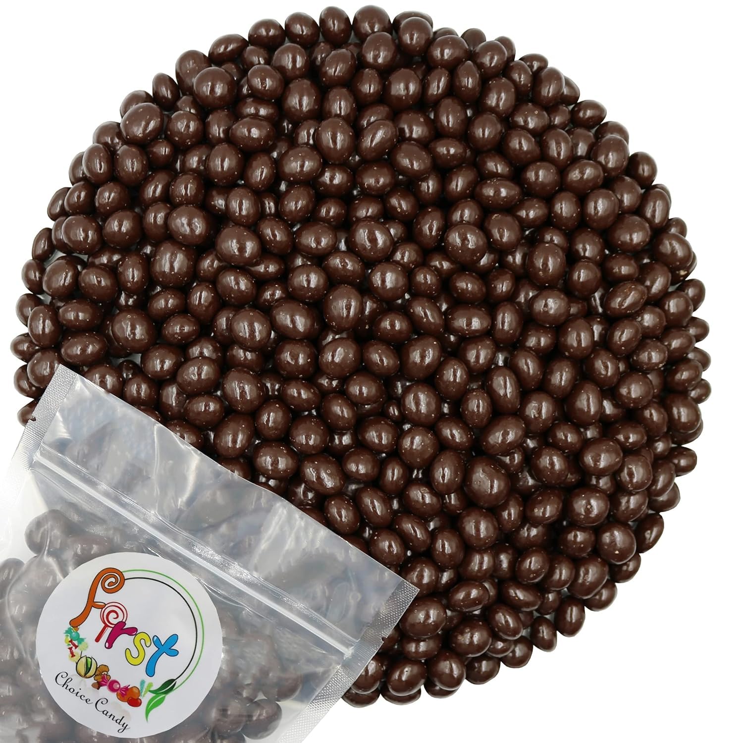 Chocolate Covered Roasted Espresso Coffee Beans (5 Pound, Dark Chocolate)