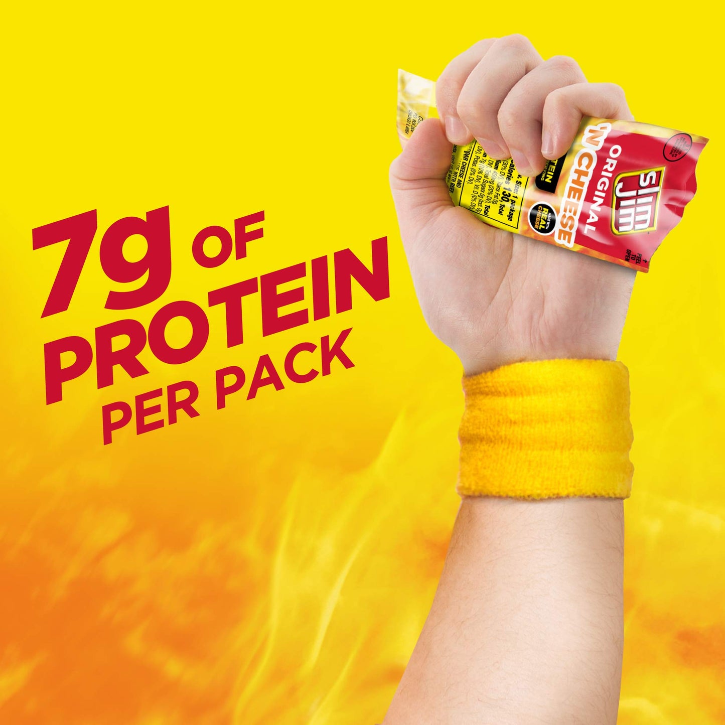 Slim Jim Mild Beef & Cheese, 3 Oz (Pack Of 18)
