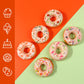 Easter Sprinkles For Cake Decorating, Cupcake, Cookies, Ice Cream Topper, 6 Packs Orange Sprinkles Green Sugar Pearls Candy, Six