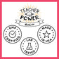 TEACHER POWER Strawberry Lemonade Energy Drink, Sugar Free, 70 Servings, 100mg Caffeine, 7.5 Ounce