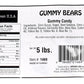 Kervan Gummy Bears - Assorted Fruity Soft Candy 5 lbs - Red - Bulk Snacks for Kids and Parties - Model 1469