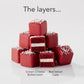 The Swiss Colony Merry Christmas With Love Petits Fours Cakes - Gourmet Cake Assortment With Red Velvet, And Vanilla Layer Cakes - Holiday Dessert Gift - (Pack Of 36)