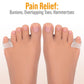 Toe Separators Hammer Toe Straightener - 4-Pack Pinky Toe Toe Spacers - Gel Spreader - Correct Crooked Toes - Bunion Corrector A