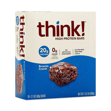 Think Products Thinkthin Bar Brownie Crunch - 10 Bars