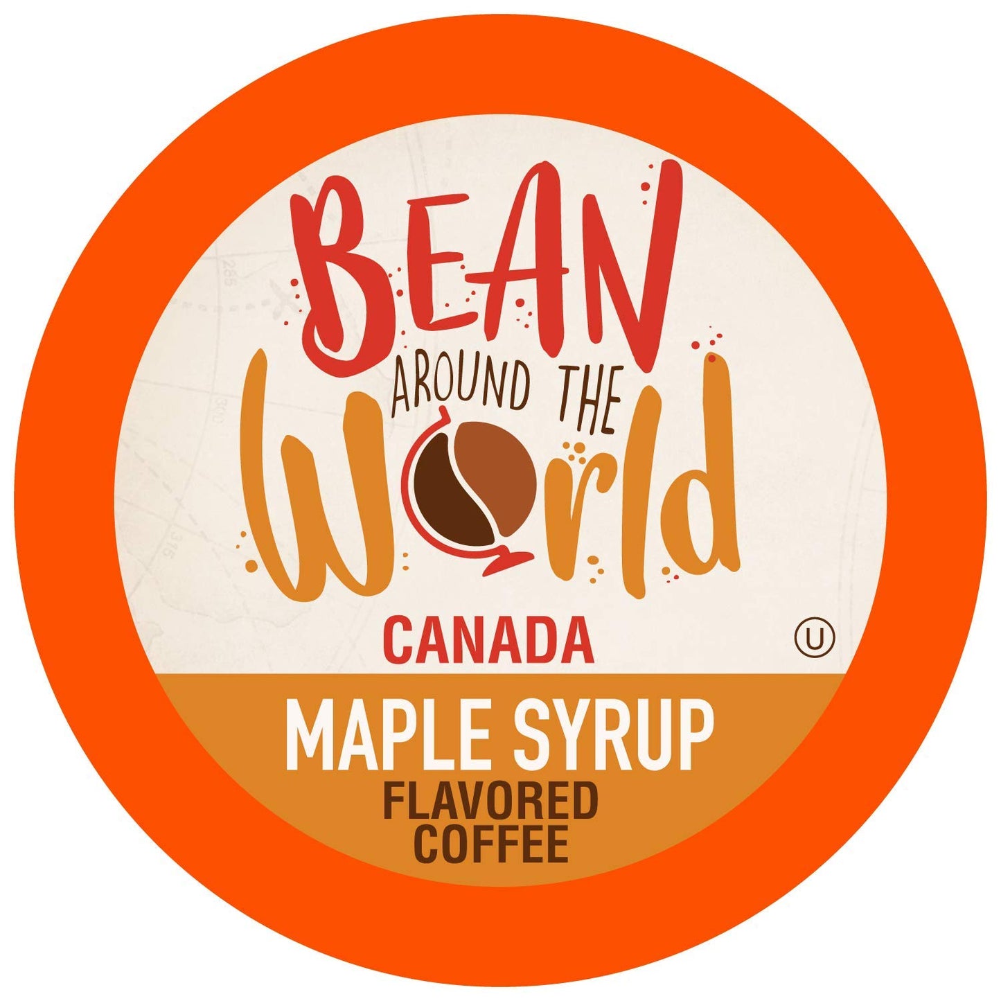 BEAN AROUND THE WORLD Flavored Coffee for Keurig 2.0, Maple Syrup, 40 Count