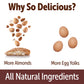 GUSTA Authentic Biscotti Cookies - Classic Almond - 8.75oz - All Natural Italian Dessert