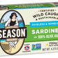 Season Sardines In Olive Oil - Sardines In Olive Oil Wild Caught, Canned Sardines, Omega-3 Fatty Acids, Salt Added, Skinless & Boneless, Sustainable Fresh Fish - 4.375 Oz Tin, 12-Pack