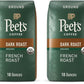 Peets Coffee Dark Roast Ground Coffee | USDA Organic | French Roast | 36 Ounces | 2 Bags