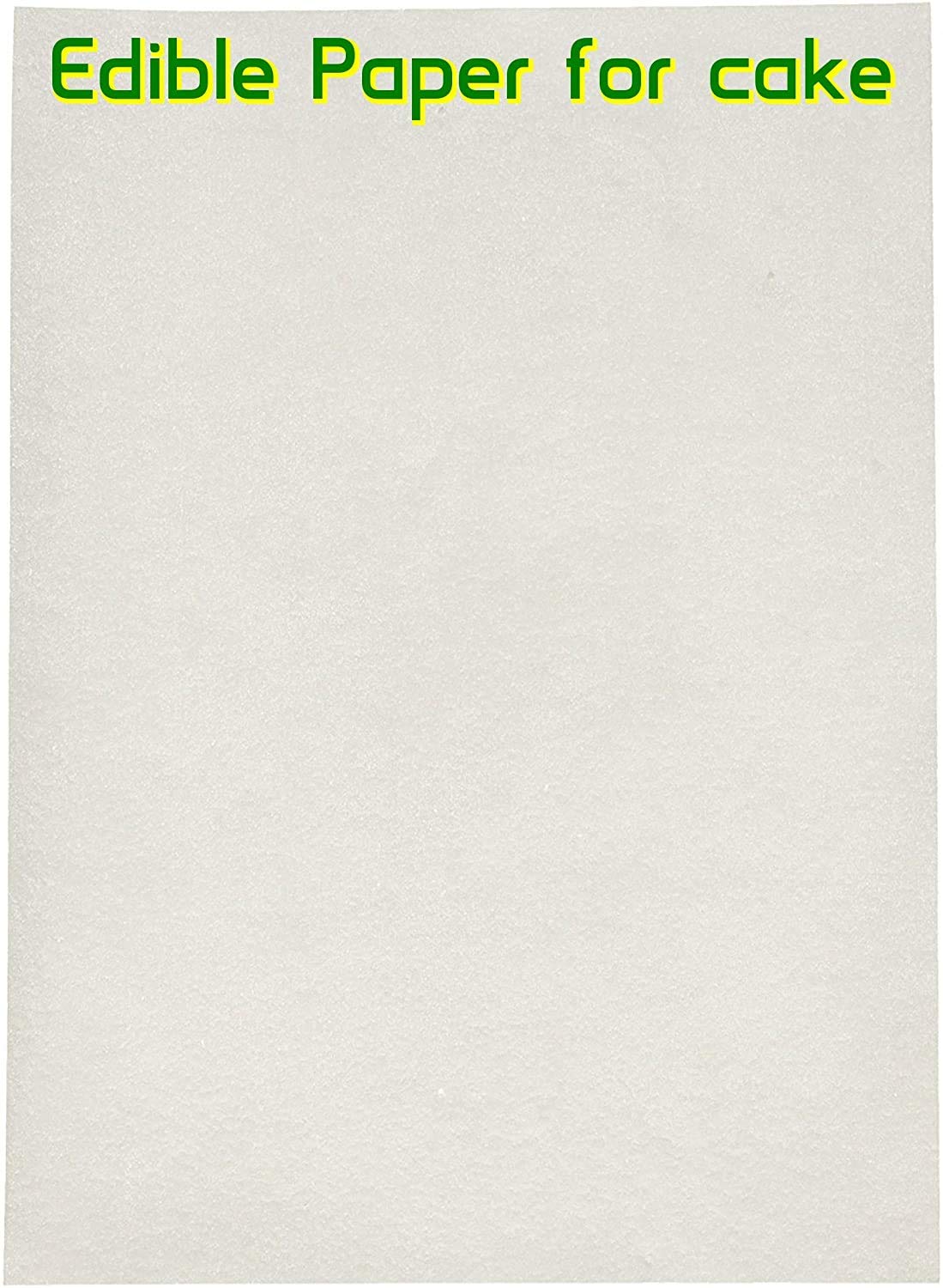pizety Edible Rice and Wafer Paper, 8.5 x 11 Inch Wafer Paper (100, White)