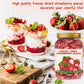 SEAYOFA Freeze Dried Strawberries Sliced - Vegan, Preservative Free Snack - 5.47oz Resealable Jar for Baking &