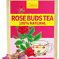 TeeLux Rose Buds Tea, Natural Dried Herbal Tea, Culinary Food Grade, 5.3oz