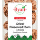 Byait Dried Preserved Plum 6 Oz, Approx. 38 pieces, ?? Hua Mei, Salted & Sour Plums, Li Hing Mui Candy, Sweet & Salty Snack, Sou