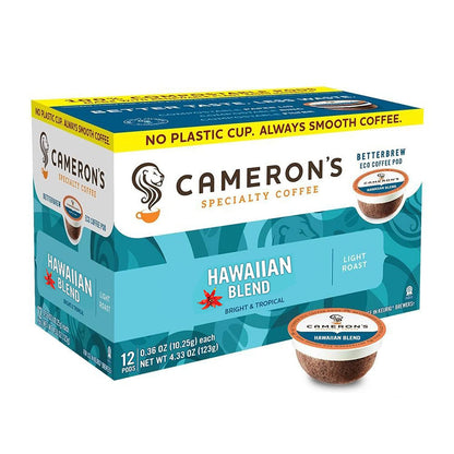 Camerons Coffee Single Serve Pods, Kona Blend, 12 Count (Pack of 1)