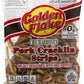 Golden Flake Fried Pork Cracklin Strips Mildly Seasoned With Red Pepper- 3.25 Oz. Bags (3 Bags)