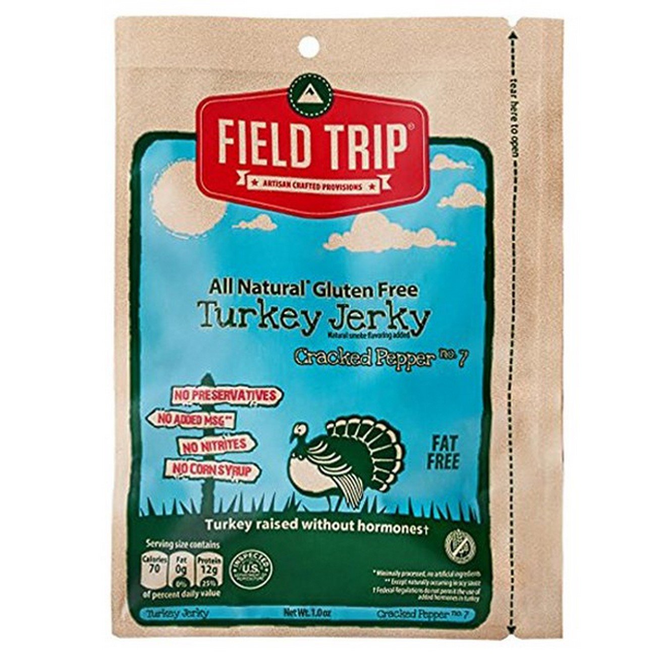 Fieldt Turkey Jerky,Crkd Pepper #7 2.2 Oz (Pack Of 9)