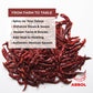Doa Blanca Chile De Arbol 1Lb - Dried Whole Red Chili Peppers - Premium Dried Stemless Chiles - Spicy Hot Heat - Use In Mexican,