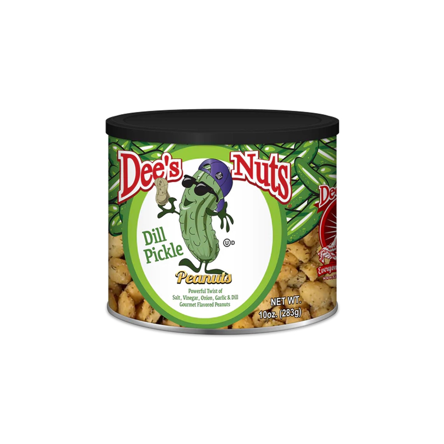 Dees Nuts Dill Pickle Peanuts – Crunchy Gourmet Snack, 10 Ounce, High-Protein, Keto-Friendly