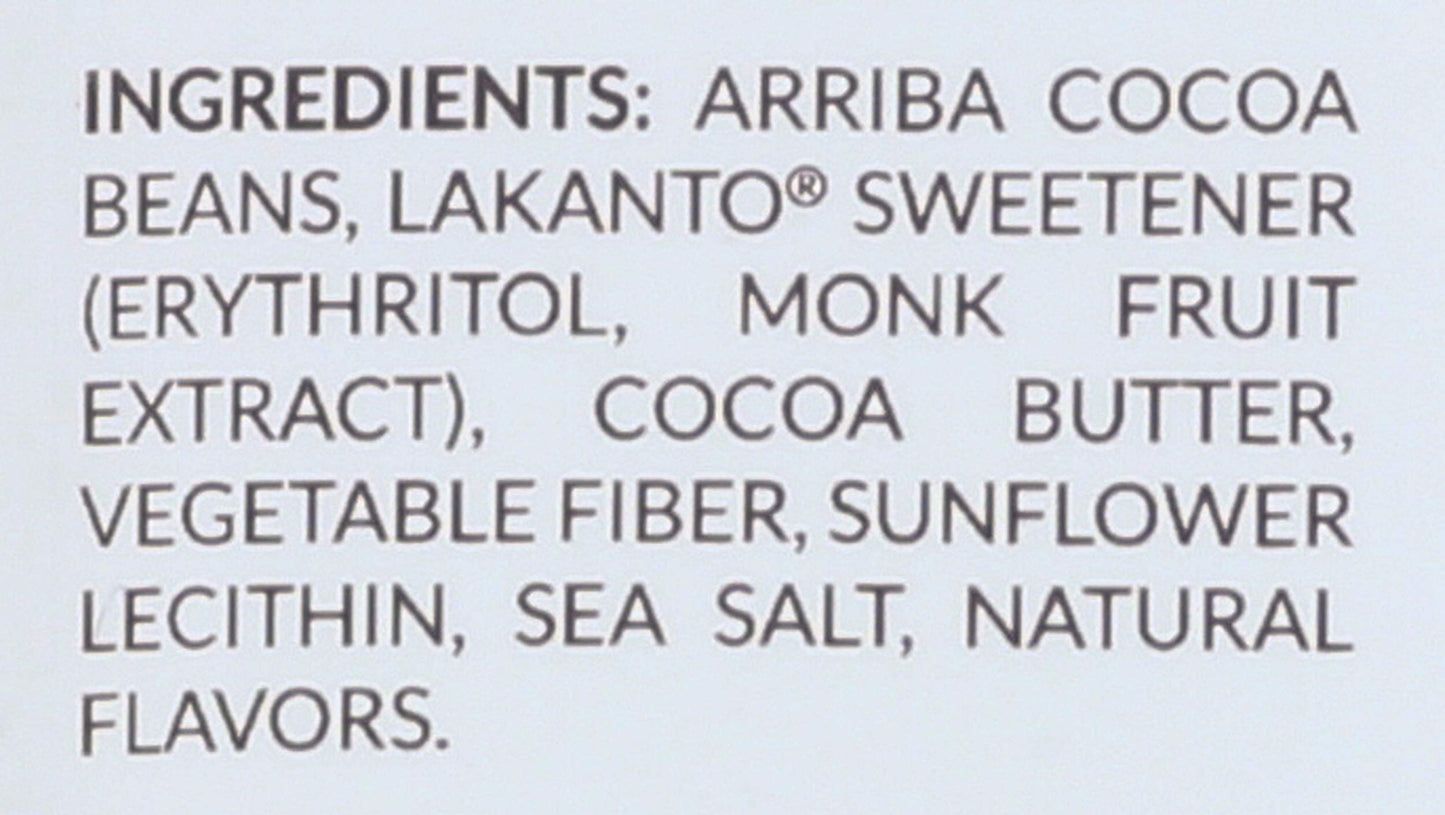 Lakanto Sugar Free Chocolate Bars - Dark Chocolate, Sweetened With Monk Fruit Sweetener, 3G Net Carbs, Keto, Gluten Free, All Na