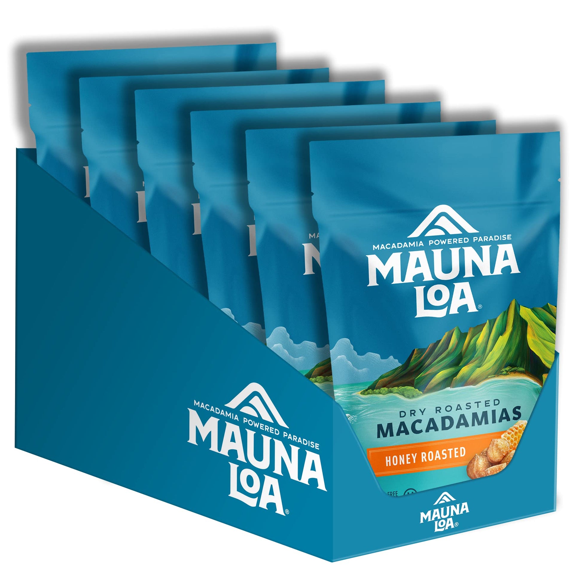 Mauna Loa Roasted Macadamia Nuts, Honey Roasted, 4 Oz (Pack of 6)
