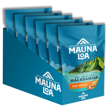 Mauna Loa Roasted Macadamia Nuts, Honey Roasted, 4 Oz (Pack of 6)