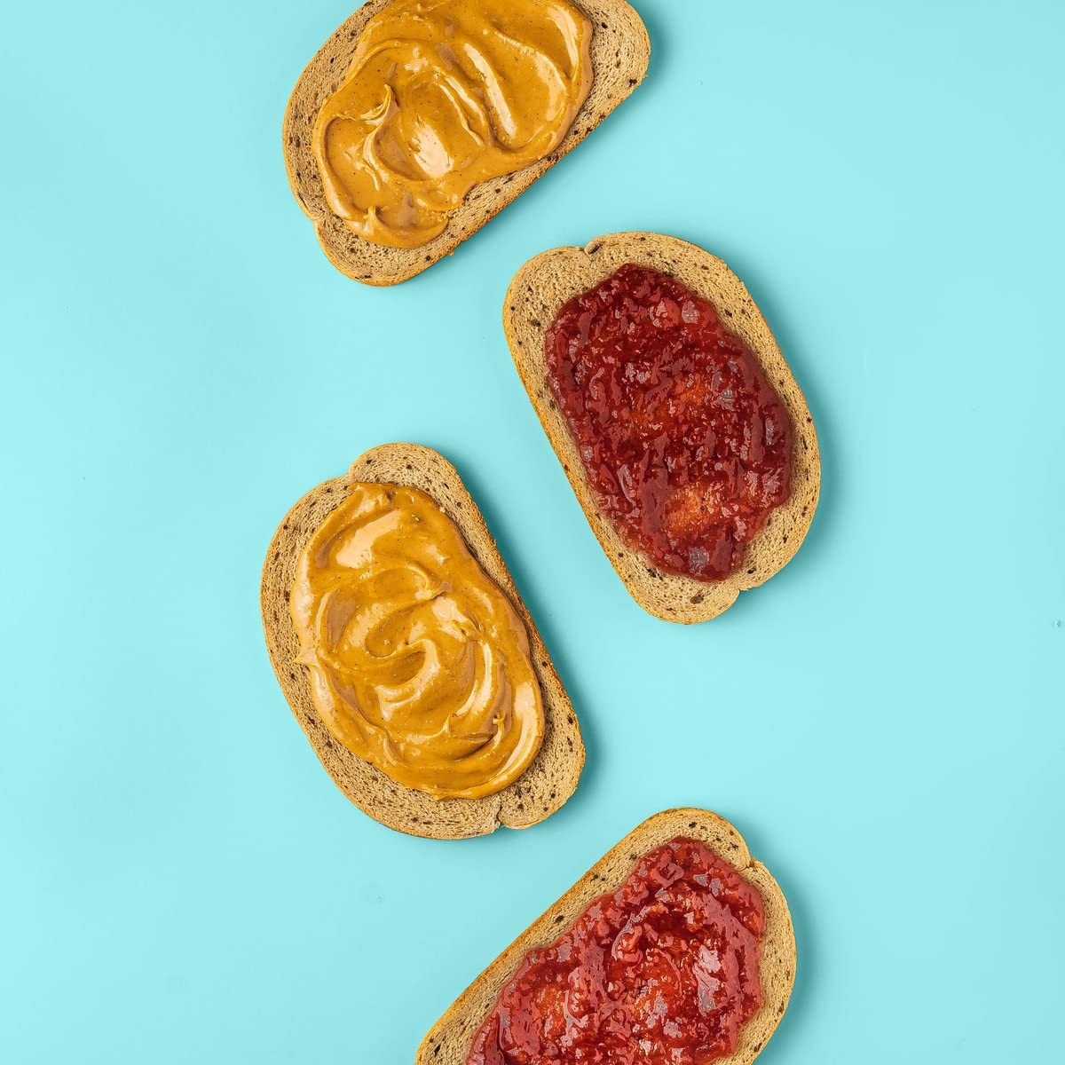GOOD GOOD Sweet Strawberry Jam & Creamy Peanut Butter - Keto Friendly - Low Carb & No Added Sugars - Vegan - Gluten Free - Prese